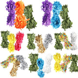 Max 30 Meters Artificial Fabric Leaf Garland Ribbon Trims Blue White Green