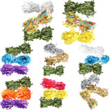 Max 30 Meters Artificial Fabric Leaf Garland Ribbon Trims Blue White Green