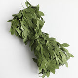 Max 30 Meters Artificial Fabric Leaf Garland Ribbon Trims Yellow Green Rose Red