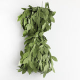 Max 30 Meters Artificial Fabric Leaf Garland Ribbon Trims White Green Colorful