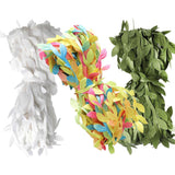 Max 30 Meters Artificial Fabric Leaf Garland Ribbon Trims White Green Colorful