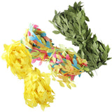 Max 30 Meters Artificial Fabric Leaf Garland Ribbon Trims Yellow Green Colorful