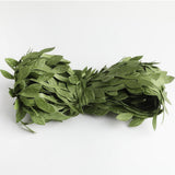 Max 30 Meters Artificial Fabric Leaf Garland Ribbon Trims Yellow Green Colorful