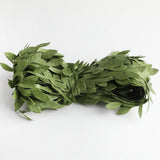 Max 30 Meters Artificial Fabric Leaf Garland Ribbon Trims Purple Green Orange