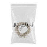 Max Handmade Straw Flower Wreath Natural Wreath Farmhouse Garland Milk White