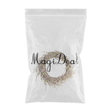 Max Handmade Straw Flower Wreath Natural Wreath Farmhouse Garland Light Pink