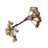 Max 200 Pieces Artificial Foam Holly Berry Flower Pearl Double Head Decor Green