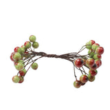 Max 200 Pieces Artificial Foam Holly Berry Flower Pearl Double Head Decor Green