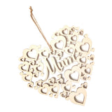 Max Wooden Mum Heart Shapes Hanging Plaque Mothers Day Gift Wall Door Home Decor