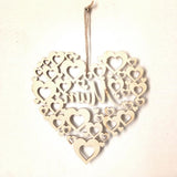 Max Wooden Mum Heart Shapes Hanging Plaque Mothers Day Gift Wall Door Home Decor