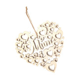 Max Wooden Mum Heart Shapes Hanging Plaque Mothers Day Gift Wall Door Home Decor