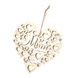 Max Wooden Mum Heart Shapes Hanging Plaque Mothers Day Gift Wall Door Home Decor