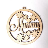 Max Mother's Day Decoration Flowers Design and the Word Mummy Flax Rope Hanging