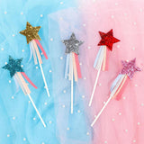 Max 5 Pieces Star Cake Toppers Birthday Wedding Cake Decor Party Suply Silver