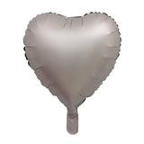 Max 18 inch Heart Shaped Foil Mylar Balloons Wedding Decoration Silver gray