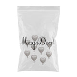 Max 18 inch Heart Shaped Foil Mylar Balloons Wedding Decoration Silver gray