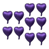 18 inch Heart Shaped Foil Mylar Balloons Wedding Decoration Purple