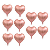 18 inch Heart Shaped Foil Mylar Balloons Wedding Decoration Champagne gold