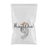 Max Silver Digital Aluminum Film Balloon+Mini Dragon Birthday Party Decor 9