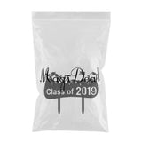 Max Graduate Cake Toppers Acrylic Class of 2019 Cake Toppers for Grad Parties 2