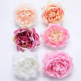 Max 10Pcs Artificial Peony Silk Flower Head Home Wedding Decor Mixture Color