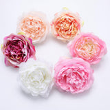 Max 10Pcs Artificial Peony Silk Flower Head Home Wedding Decor Mixture Color