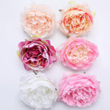 Max 10Pcs Artificial Peony Silk Flower Head Home Wedding Decor Mixture Color