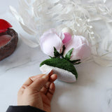 Max Resin Flamingo Figurines Statues Pot with Garland Table Home Office Decor