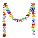 Maxbell Hawaiian Tropical Luau Flower Leis Garland Necklace Wedding Decor 300cm