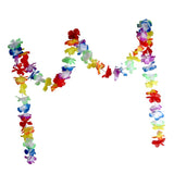 Maxbell Hawaiian Tropical Luau Flower Leis Garland Necklace Wedding Decor 300cm