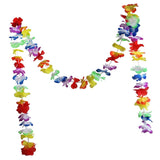 Maxbell Hawaiian Tropical Luau Flower Leis Garland Necklace Wedding Decor 300cm