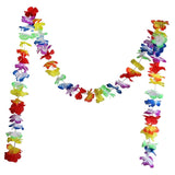 Maxbell Hawaiian Tropical Luau Flower Leis Garland Necklace Wedding Decor 300cm