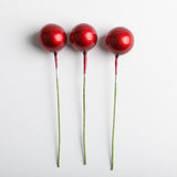 Maxbell 100 Pieces Mini Berries Artificial Foam Flower Fruit Stamens Decor Wine Red