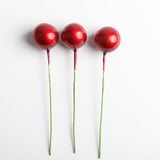 Maxbell 100 Pieces Mini Berries Artificial Foam Flower Fruit Stamens Decor Wine Red