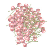 Maxbell 100 Pieces Mini Berries Artificial Foam Flower Fruit Stamens Decor Pink