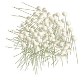 Maxbell 100 Pieces Mini Berries Artificial Foam Flower Fruit Stamens Decor White