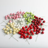 Maxbell 100 Pieces Mini Berries Artificial Foam Flower Fruit Stamens Decor Multicolor