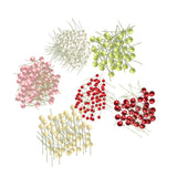 Maxbell 100 Pieces Mini Berries Artificial Foam Flower Fruit Stamens Decor Multicolor