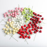 Maxbell 100 Pieces Mini Berries Artificial Foam Flower Fruit Stamens Decor Multicolor