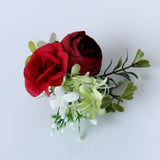 Maxbell Wedding Corsage Wrist Flower Wedding Supplies Photo Props Corsage red