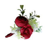 Maxbell Wedding Corsage Wrist Flower Wedding Supplies Photo Props Corsage red
