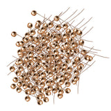 Maxbell 100 Pieces Artificial Berries Foam Flower Fruit Stamens DIY Supplies Gold