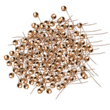 Maxbell 100 Pieces Artificial Berries Foam Flower Fruit Stamens DIY Supplies Gold