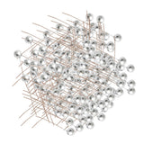 Maxbell 100 Pieces Artificial Berries Foam Flower Fruit Stamens DIY Supplies Silver