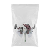 Maxbell Rustic Half Ball Wedding Bridal Artificial Flower Bouquet White+ Wine Red