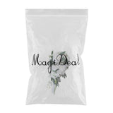 Maxbell Wedding Hand Bouquet Bridal Holding Artificial Flowers White
