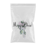 Maxbell Wedding Hand Bouquet Bridal Holding Artificial Flowers White + Pink