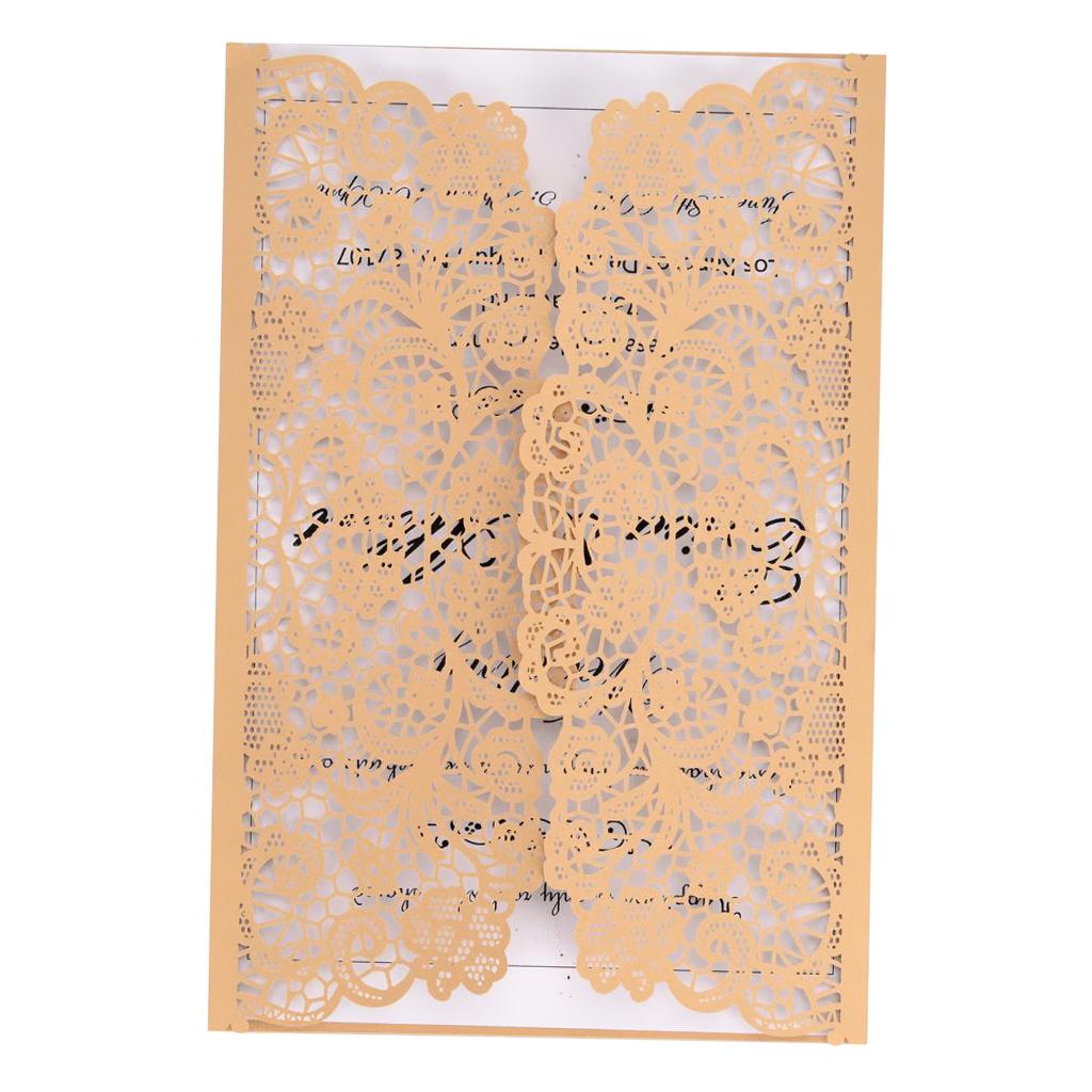 Maxbell Wedding Invitation Cards Laser Cut Invitation Envelope Wedding Supplies Card