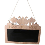 Max Eid Ramadan Wooden Hanging Blackboard Chalkboard Prayer Decoration Gifts