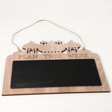 Max Eid Ramadan Wooden Hanging Blackboard Chalkboard Prayer Decoration Gifts